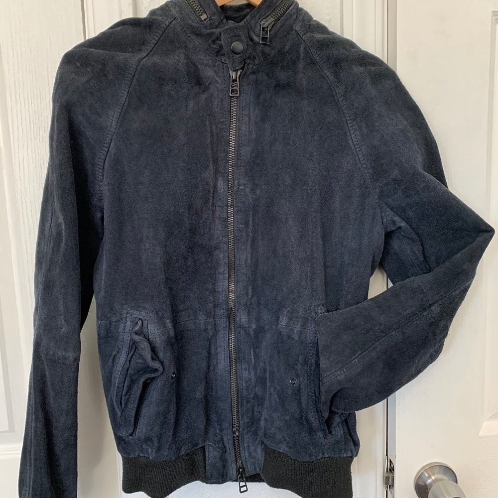 Suede Bomber Jacket